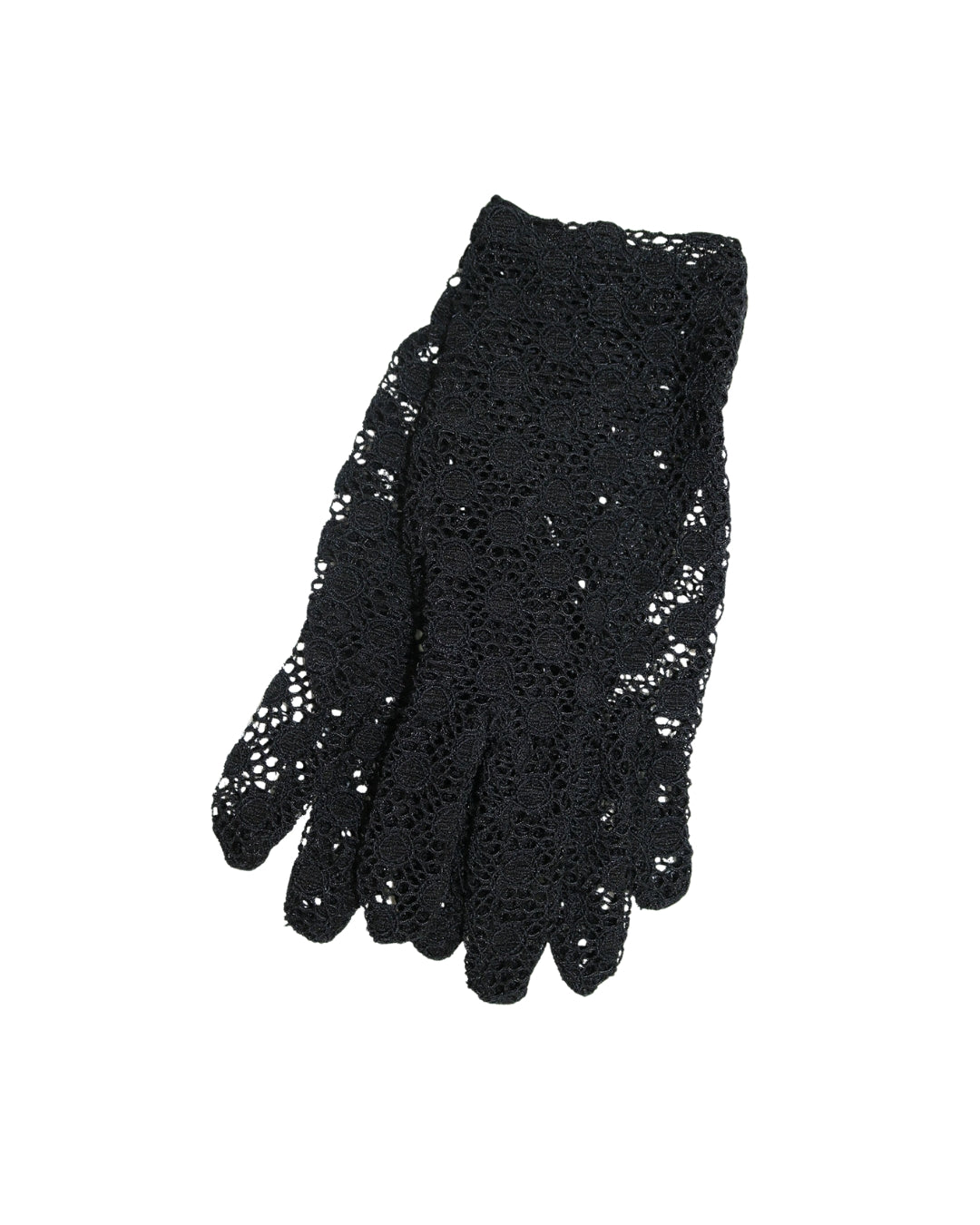 MEHNDI Dotted Velvet Lace Gloves