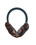 MEHNDI EARMUFF W LEAOPARD FUR