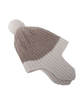 MEHNDI BABIES CASHMERE POM HAT W EARFLAPS