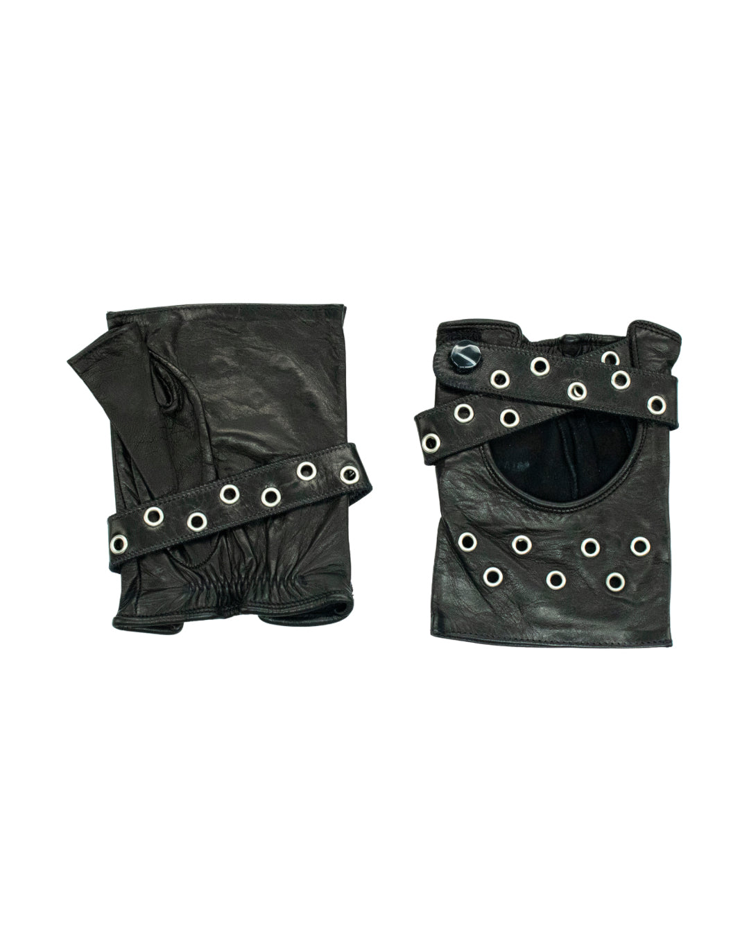 Mehndi Leather Criss Cross Fingerless